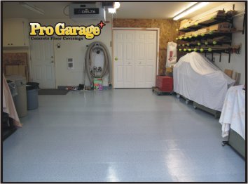 Garage Floor After the Pro Garage Floor Covering.
